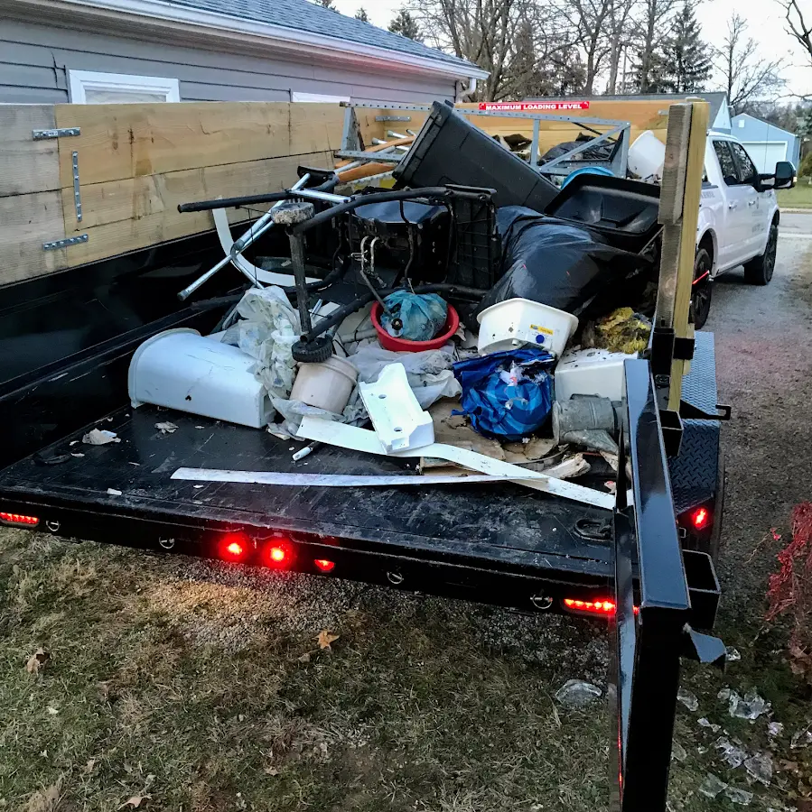 Roll-off dumpster delivered to a residential driveway in Cedar Hills